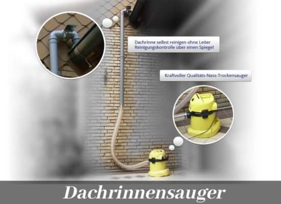 Dachrinnensauger Dachrinnenreinigung
