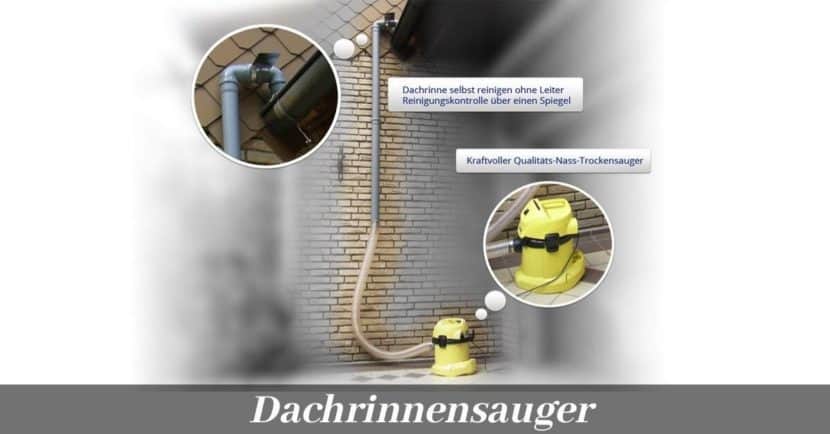 Dachrinnensauger Dachrinnenreinigung